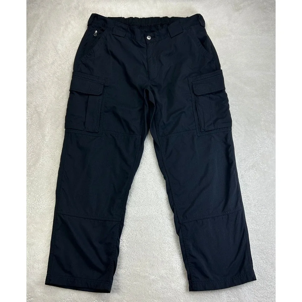 Duluth Trading Co. Cargo Pants Mens XLx30 Black Mid Rise Outdoor Utility Pockets